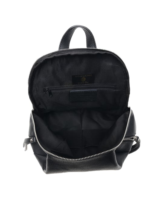 Anna Luchini SS22 AL 1677 Noir Cuir de vachette Sac - Image 3