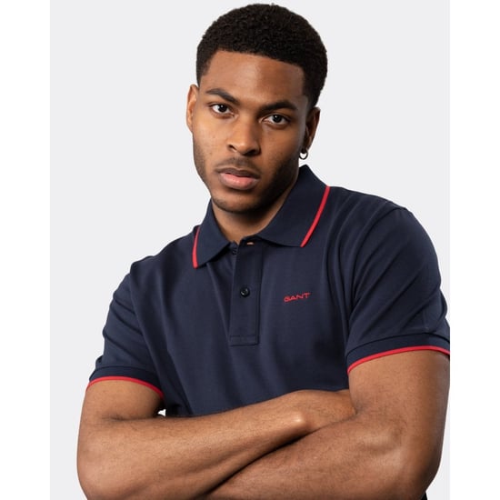 GANT Contrast Tipping Mens Short Sleeve Pique Polo