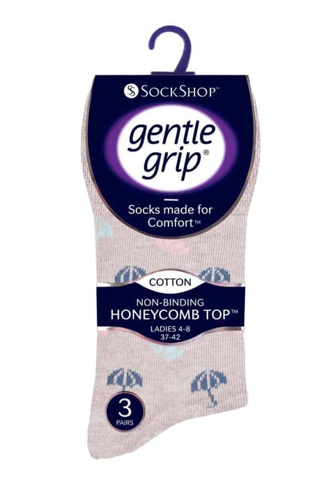 Gentle Grip - 6 Paar Damen Gentle Grip nicht elastische Socken - GG170 - Image 2