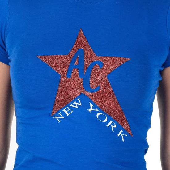 Andrew Charles By Andy Hilfiger Womens T-Shirt TS501 03 1002 Tarana Blue