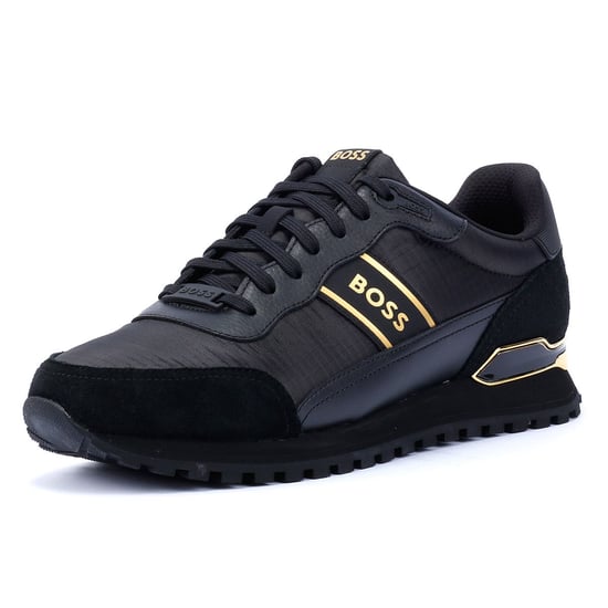 Boss Parkour Runn Herren Schwarz/Gold Turnschuhe - Image 3