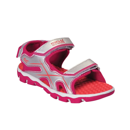 Regatta Childrens/Kids Kota Drift Sandals (Silver/Duchess Pink)