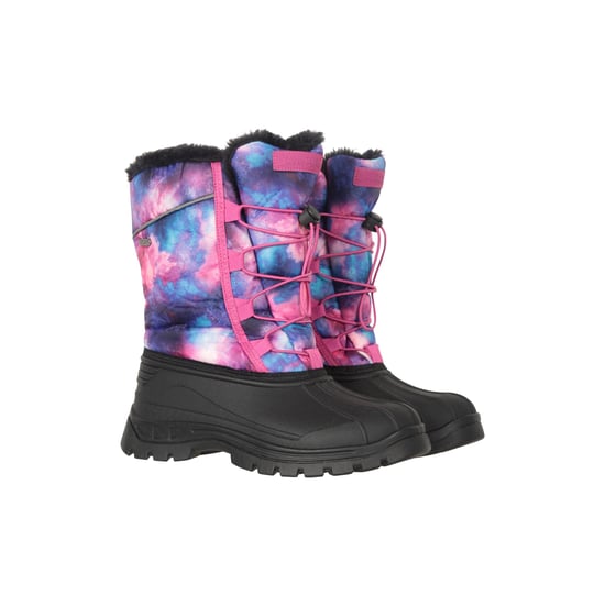 Mountain Warehouse Childrens/Kids Whistler Adaptive Stars Snow Boots (Dark Purple)