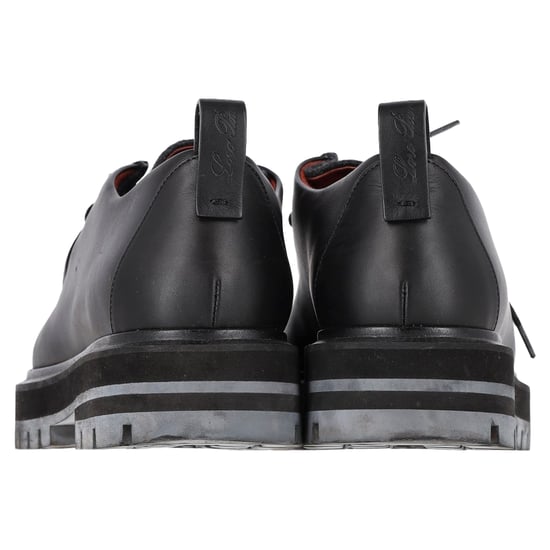 Loro Piana Derby-Schnürschuhe aus schwarzem Leder - Image 5