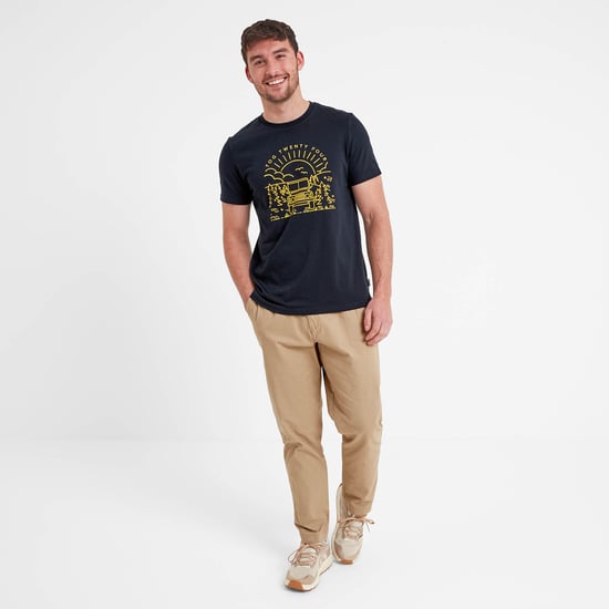 Fowler Mens T-Shirt Dark Indigo