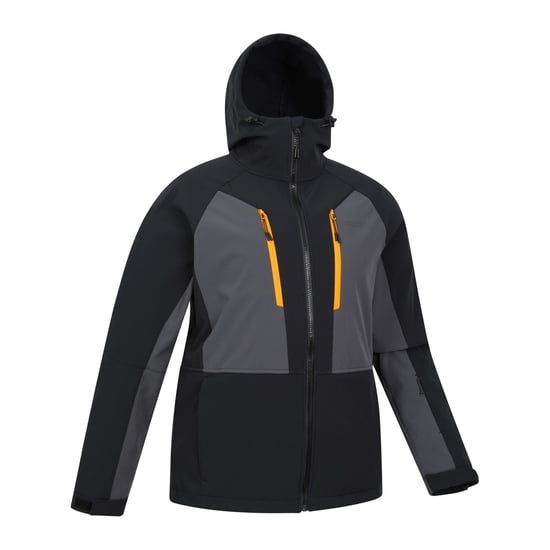 Mountain Warehouse Herren Axis Extreme Softshell-Skijacke (Schwarz) - Image 3