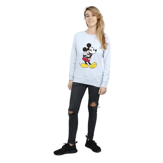 Disney Klassisches Micky Maus-Sweatshirt für Damen/Damen (Grau) - Image 3