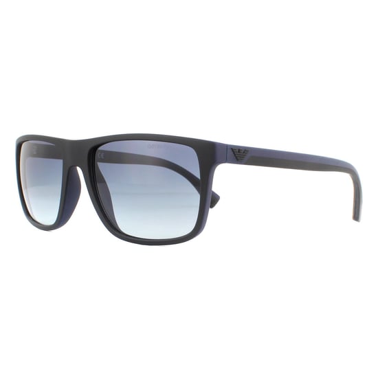Emporio Armani Sunglasses EA4033 58644L Black and Rubber Blue Blue Gradient