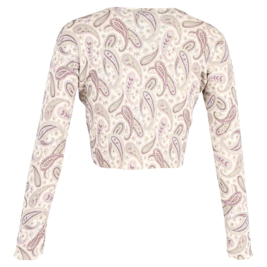 Etro Kürzer Paisley Cardigan aus beigem Wolle - Image 3