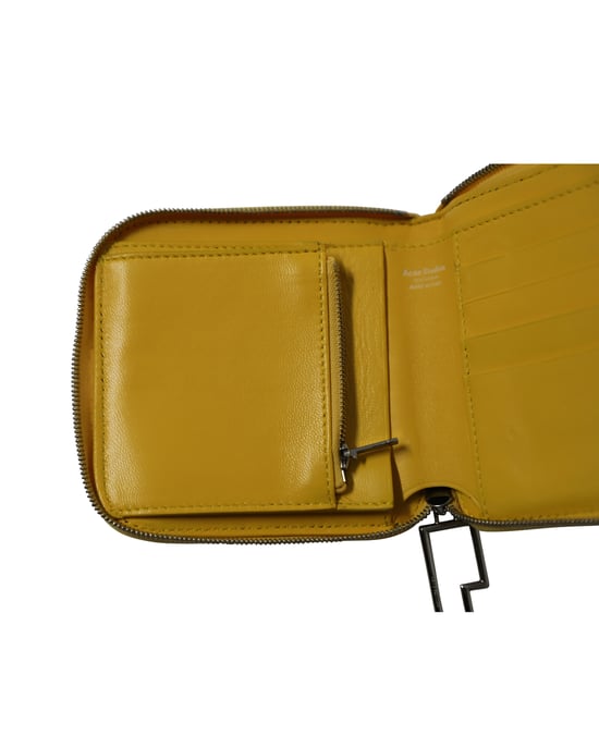 Acne Studios Reißverschluss-Geldbörse aus blauem Leder - Image 5