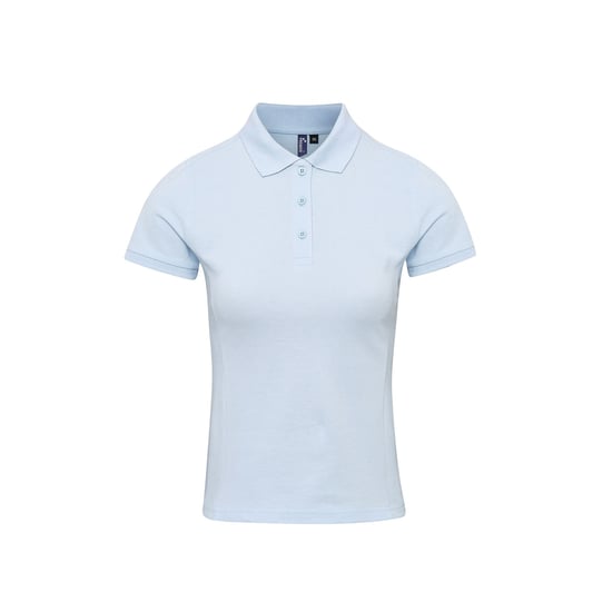 Premier Damen Polo-Shirt Coolchecker mit CoolPlus (Hellblau) - Image 1