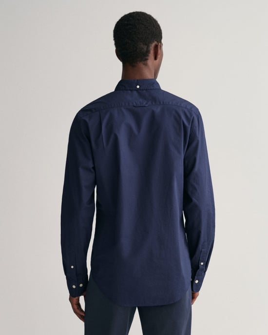GANT Mens Slim Fit Long Sleeve Poplin Shirt - Image 2