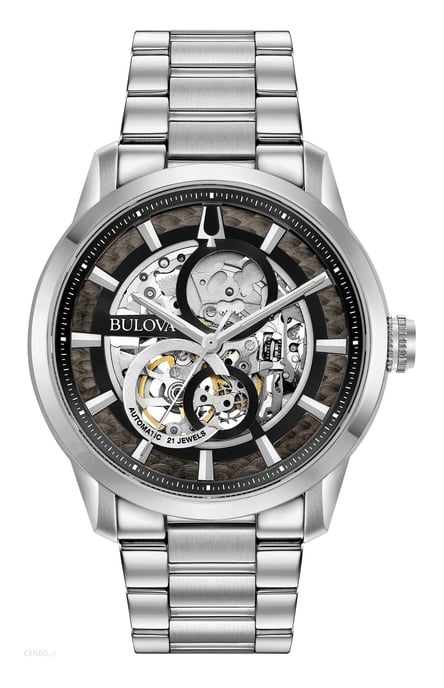 Bulova Sutton Automatik Herren Silberuhr 96A208 - Image 1