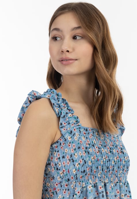 Mymo Midikleid Damen Blau Mehrfarbig - Image 5
