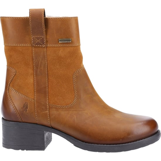 Hush Puppies Saskia Leder Damen Tan Stiefel - Image 4