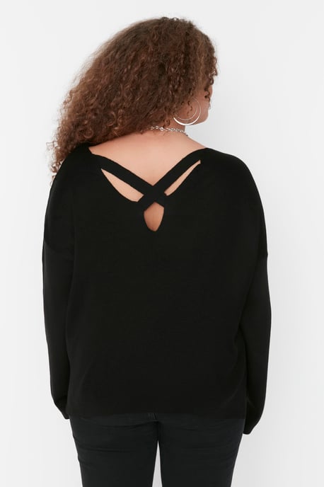 Trendyol Damen Shift Straight Plus-Size Pullover - Image 4
