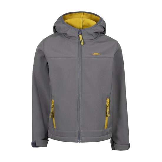 Trespass - "Faster" Softshelljacke für Kinder (Sturmgrau/Schwefelgelb) - Image 1