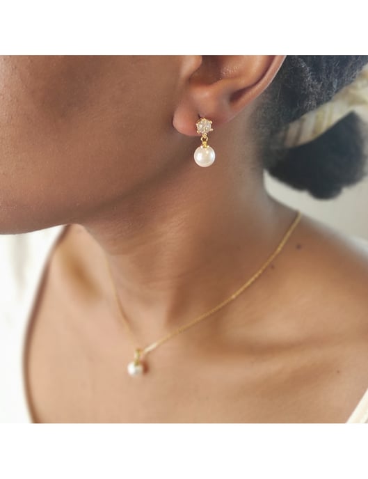 Pauline Vollmond Perlenset - Gold und Kristall - Image 2