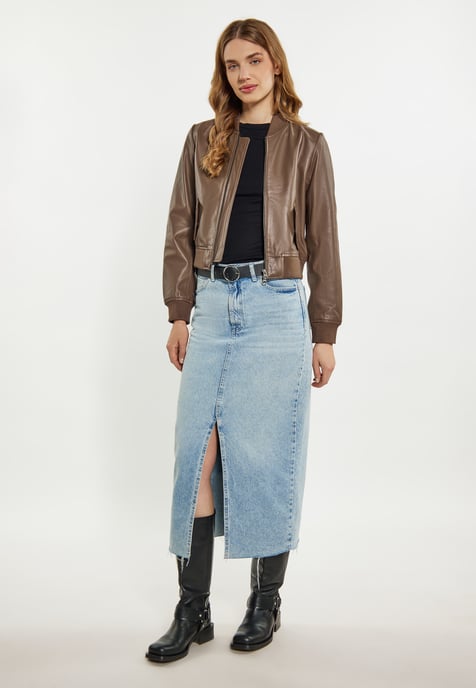 Dreimaster Jacke Damen Taupe - Image 2