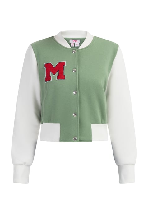 Mymo Collegejacke Damen hellgrün - Image 1