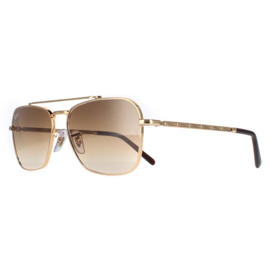 Ray-Ban Square Unisex Gold Brown Gradient RB3636 New Caravan