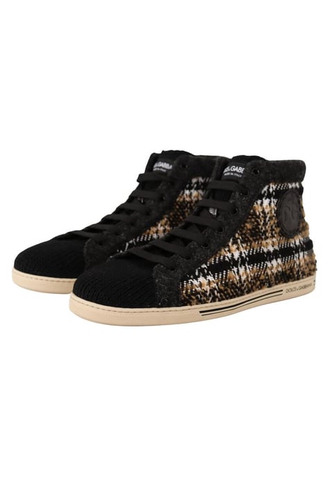 Braune High-Top-Turnschuhe - Image 5
