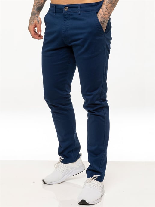 Enzo Herren Slim Fit Stretch Chinos - Image 5