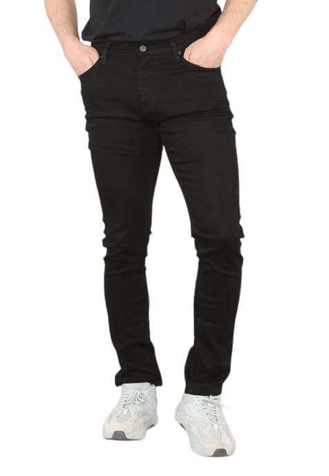 MYT Herren Skinny Fit Jeans Stretch Denim in Schwarz - Image 1