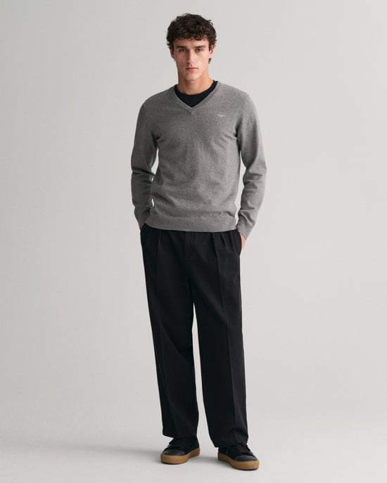 GANT Herren Pullover aus Baumwolle mit V-Ausschnitt - Image 3