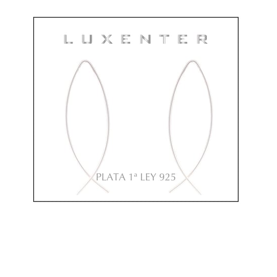 Luxenter essential earrings in 925 sterling silver with rhodium plated finish