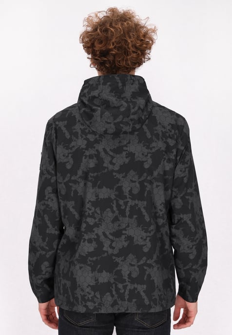 Schmuddelwedda Anorak Herren Dunkelgrau Schwarz Camouflage - Image 5