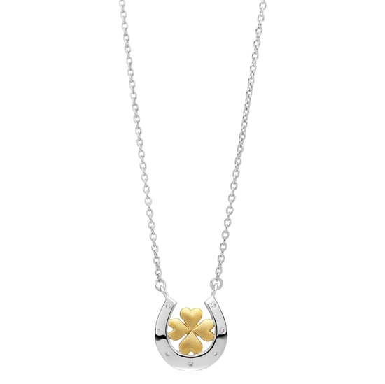 Orphelia 'Signature' Damenkette mit Anhänger aus 925er Sterlingsilber – Silber/Gold ZK-7517 - Image 2
