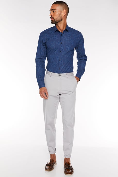 Pale Blue Slim Fit Chino Trouser