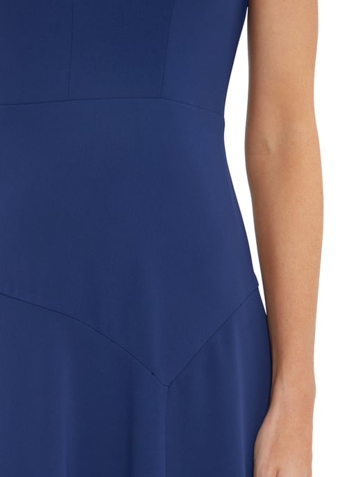 Pilar Moss Crepe Midi Dress
