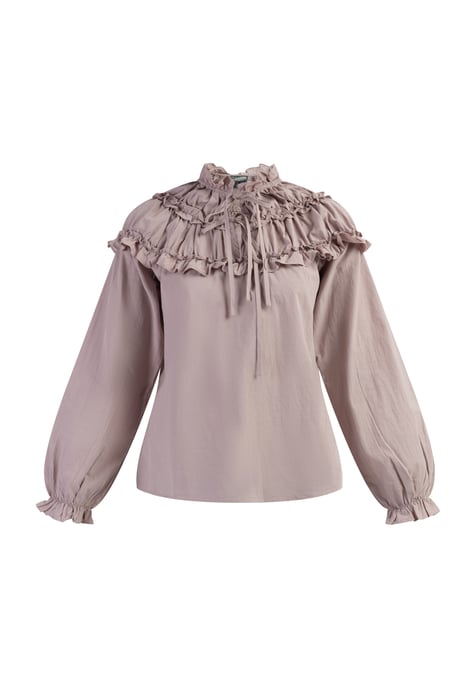 Dreimaster Bluse Damen alt rosa - Image 1