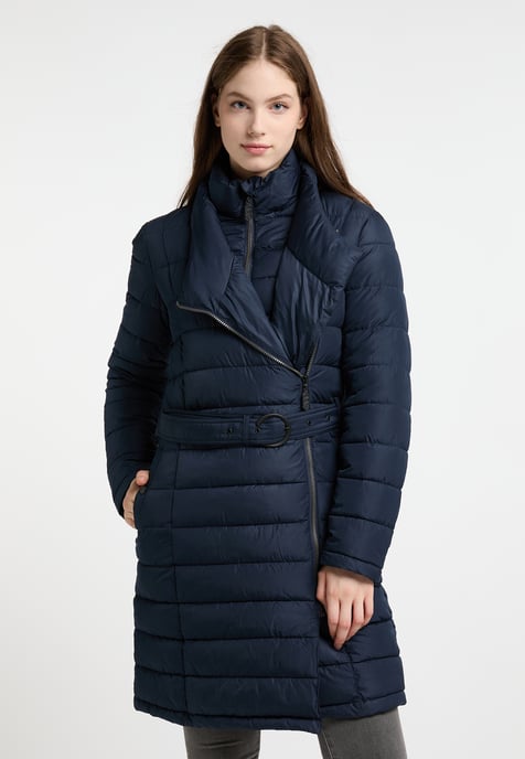 Dreimaster Wintermantel mit Wattierung Damen nachtblau - Image 3