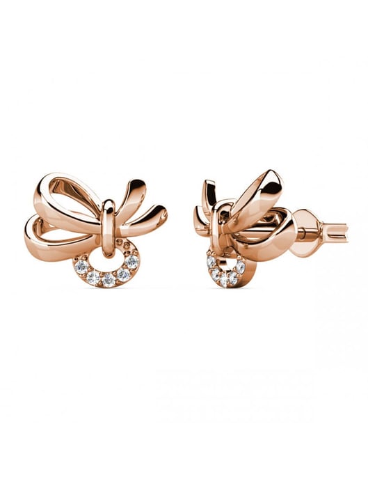 Posie Ohrringe - Rose Gold und Kristall - Image 1