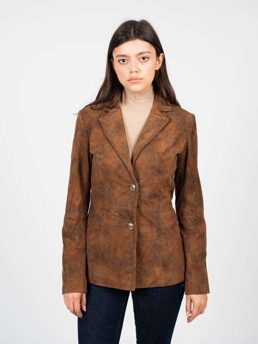 Guess Jacke Bomber-jacke Skórzana Damen braun - Image 3