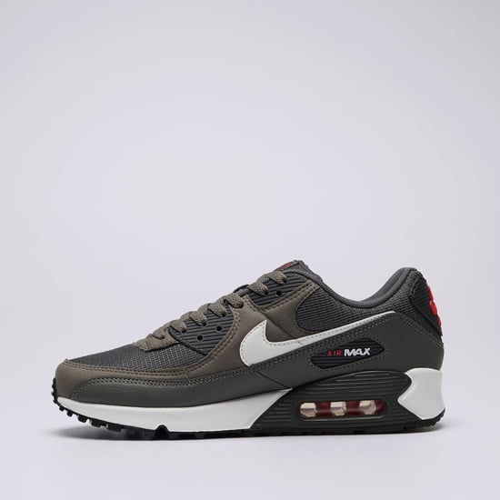 Nike Air Max 90 Herren Turnschuhe in Eisengrau/Weiß/Universitätsrot - Image 3