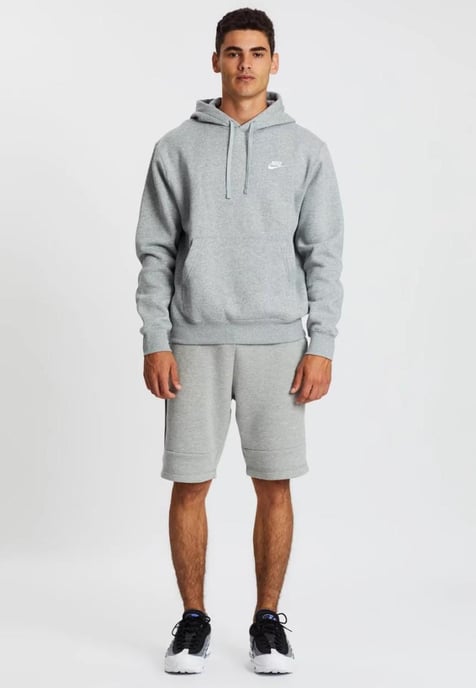 Nike Herren Sportswear Fleece Pullover Hoodie in Grau - Image 4