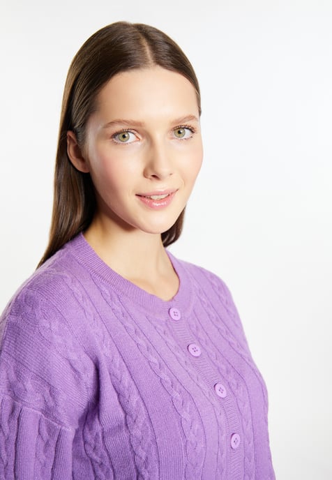 Mymo Strickjacke Damen violett - Image 5