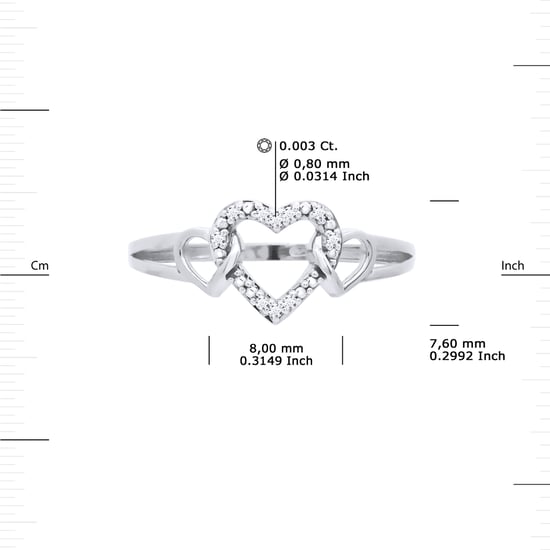 DIADEMA - Ring - Prestige Jewelery - Heart - White Gold