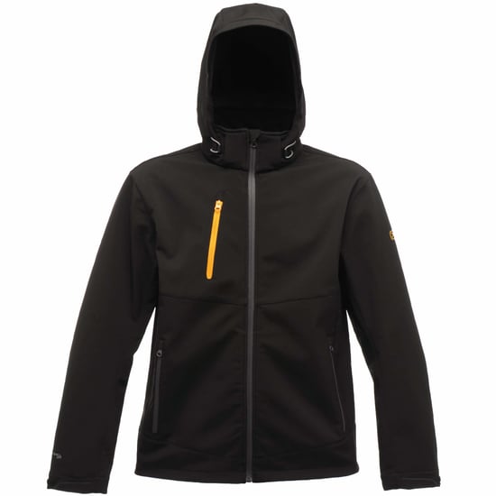 Regatta Mens Dropzone 3 Layer Softshell Jacket (Black)