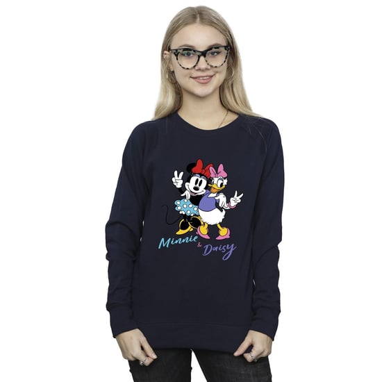 Disney Damen/Damen Minnie Mouse und Daisy Sweatshirt (Marineblau) - Image 2