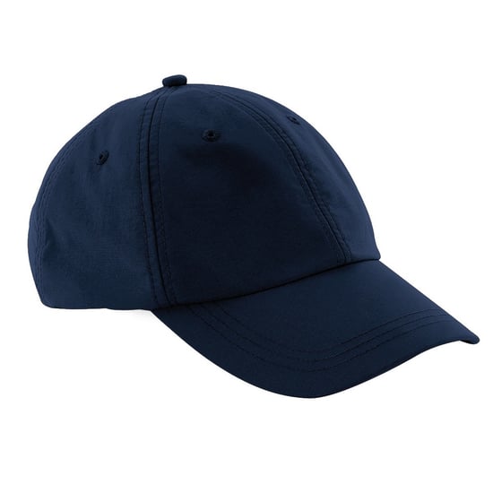Beechfield Unisex Outdoor Waterproof 6 Panel Baseball Cap (Pack of 2) (Navy Blue)