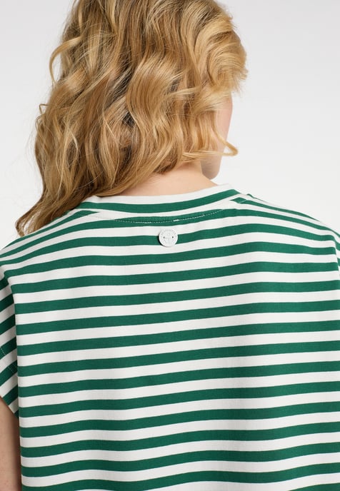 Dreimaster T-Shirt Damen Grün Weiss - Image 5