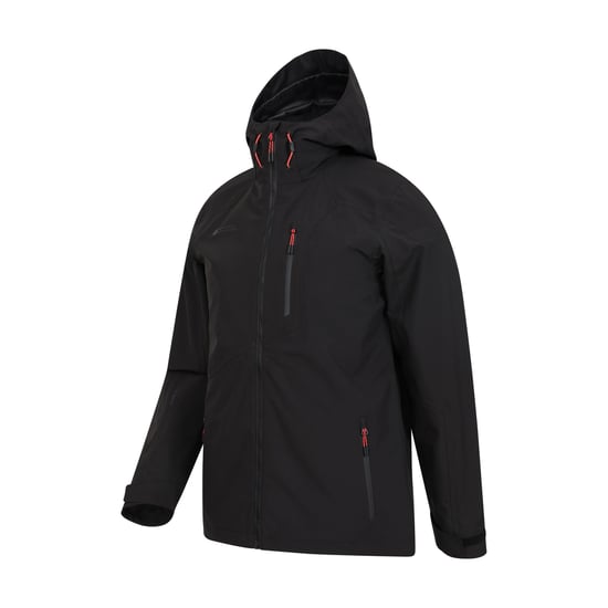 Mountain Warehouse Mens Bachill drei Schicht wasserdichte Jacke (schwarz) - Image 4