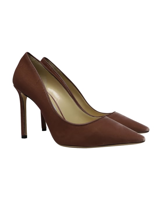 Jimmy Choo Romy 100 Pumps aus pinkem Samt - Image 3