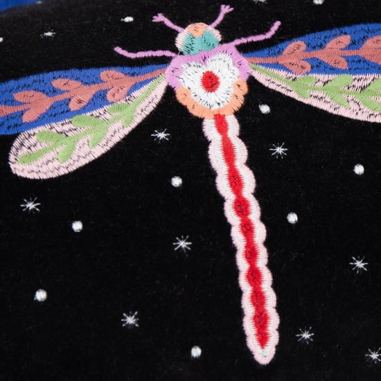 Wylder Darkling Beetles Embroidered Velvet Cushion Cover