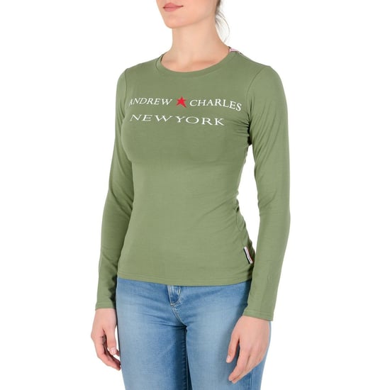 Andrew Charles By Andy Hilfiger Womens LS T-Shirt TS602 031002 Phenix Green